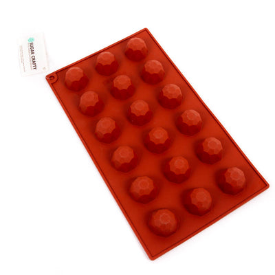 Geo 18 Hole Silicone Chocolate Mould (35x20mm)