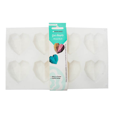 Geo Hearts Silicone Chocolate Mould