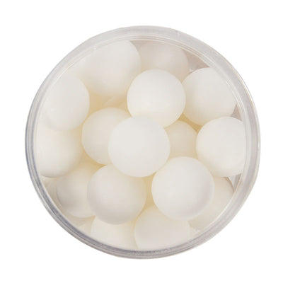Sprinks 10mm Matte White Cachous Pearl Beads 65g