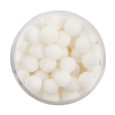 Sprinks 8mm Matte White Cachous Pearl Beads 65g