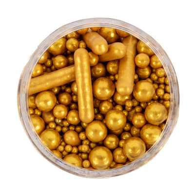 Sprinks Bubble & Bounce Matte Gold Sprinkles 75g