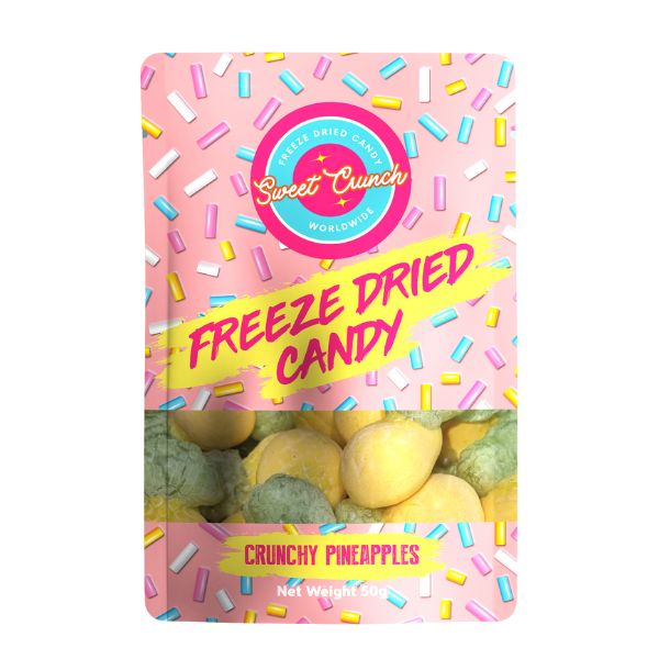 Crunchy Pineapples Freeze Dried Candy by Sweet Crunch 50g