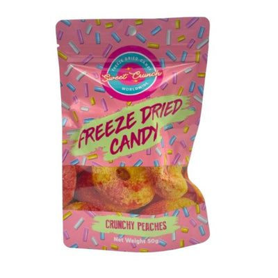 Crunchy Peaches Freeze Dried Candy by Sweet Crunch 50g