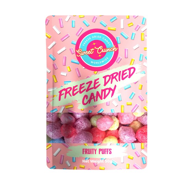 Fruity Puffs Freeze Dried Candy by Sweet Crunch 50g