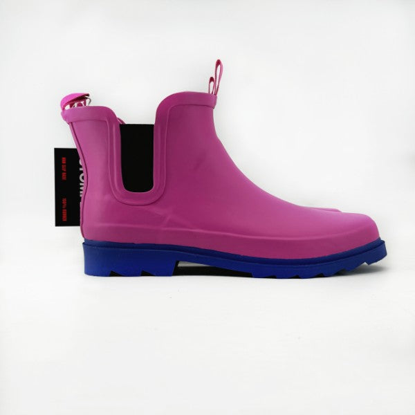 Hot Pink and Black 100 Rubber Stompers Boots I Love This Shop