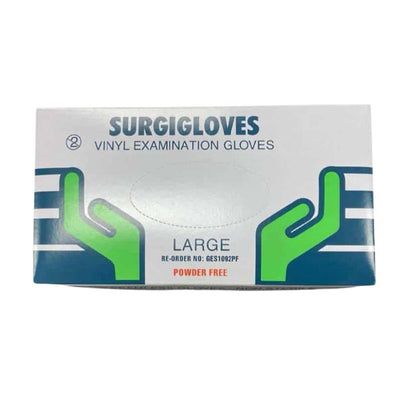 100pk Powderfree Large Vinyl Gloves