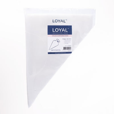 75pk 10in/25cm Loyal Tipless Disposable Piping Bags