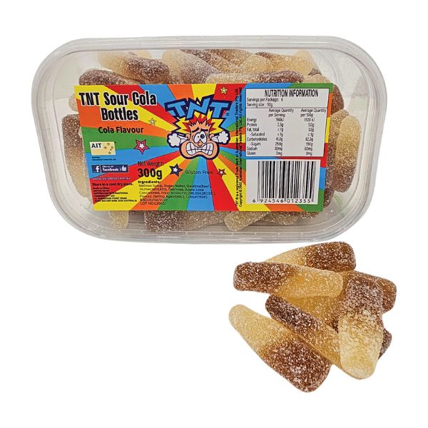 TNT Sour Cola Bottles 300g
