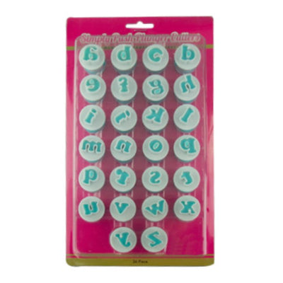 Mini Lower Case Alphabet Simply Push Plunger Cutters