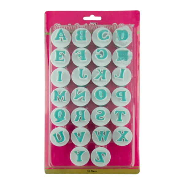 Mini Upper Case Alphabet Simply Push Plunger Cutters