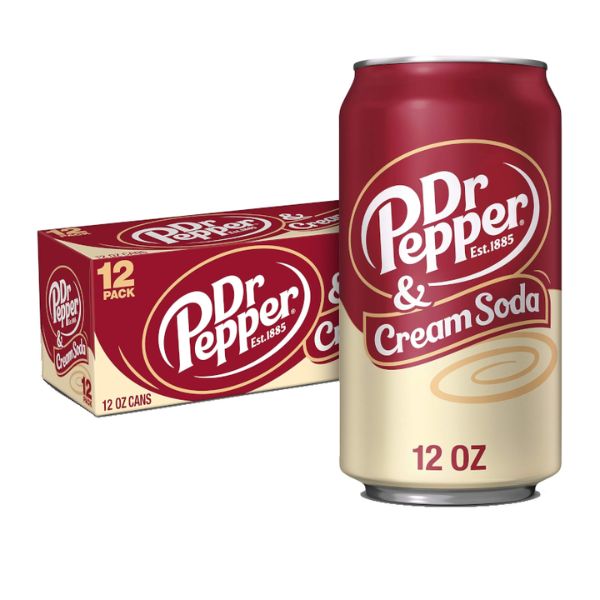 12pk Dr Pepper Cream Soda 355ml