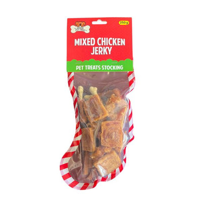 250g Doglisious Christmas Stocking Mixed Chicken Jerky