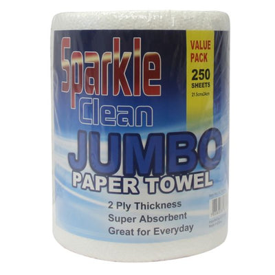 Jumbo Paper Towel 2ply 250sheets 21.5x24cm