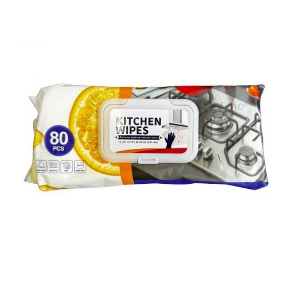 80pk Kitchen Wipes Lemon