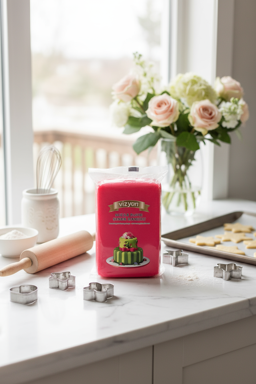 250g Vizyon Fuchsia Fondant