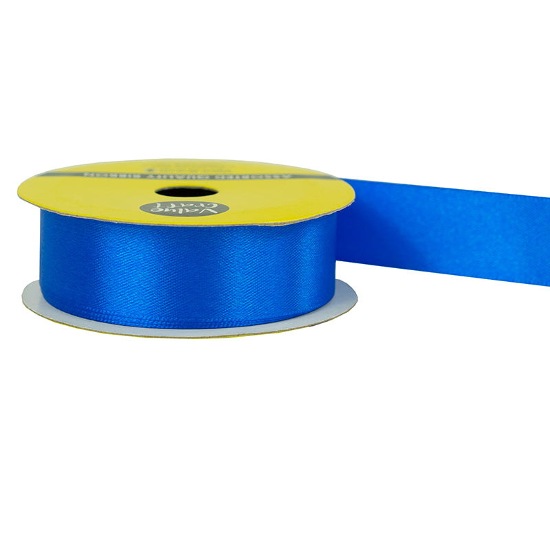 22mm Surf Blue Polyester Satin Ribbon 3m