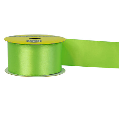 38mm Lime Green Polyester Satin Ribbon 3m