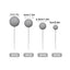 White Matte Ball Toppers 20pk