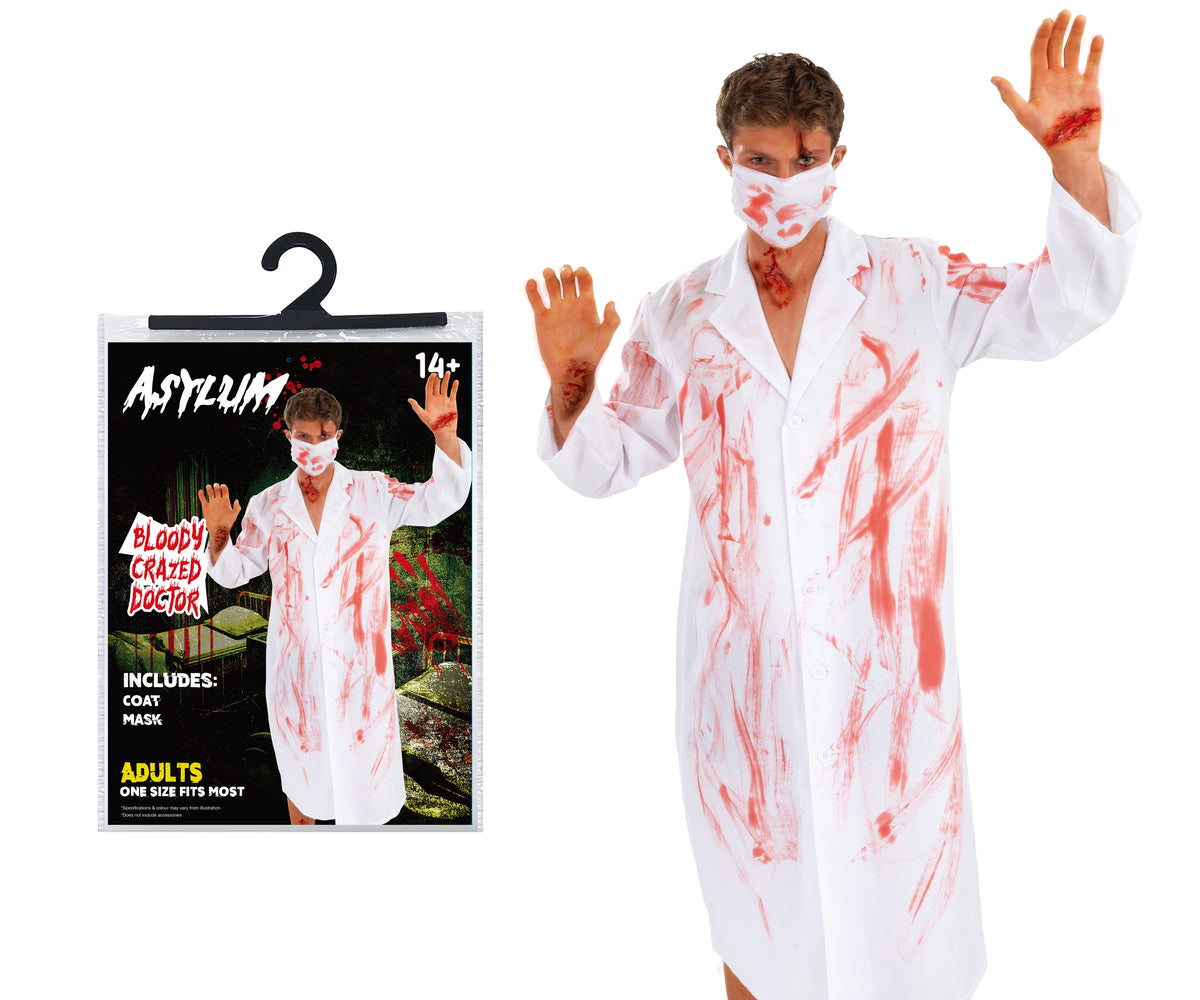 Costume Bloody Crazed Doctor Adults