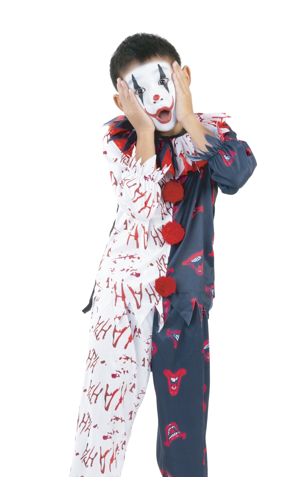 Costume Evil Bloody Circus Clown Kids
