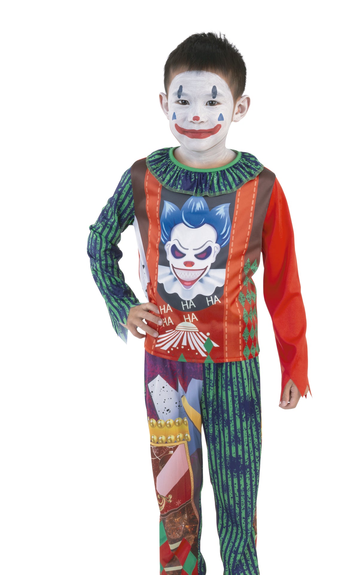 Costume Laughing Madness Clown Kids