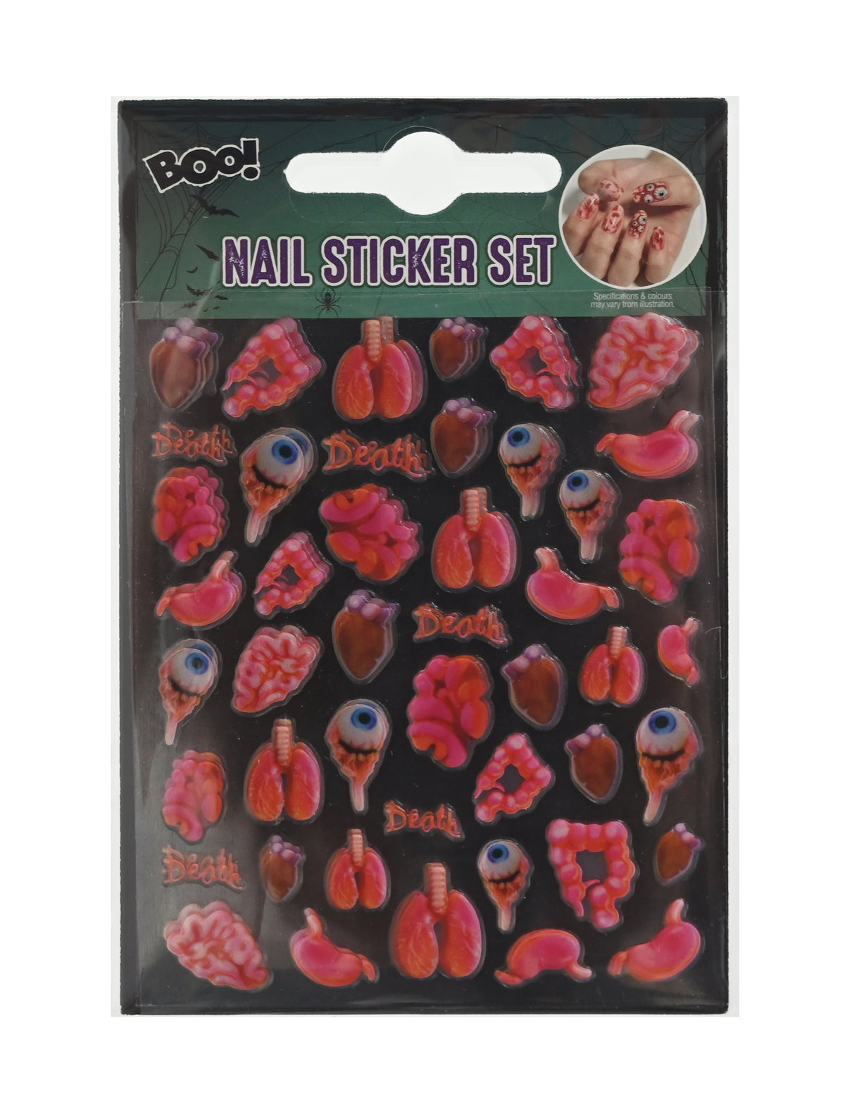 Body Part Nail Sticker Set