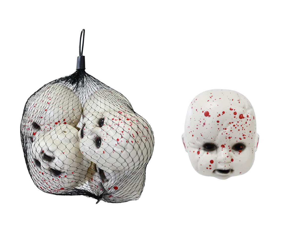 Bag of Bloody Baby Doll Heads 6pk (colour or design selected at random)