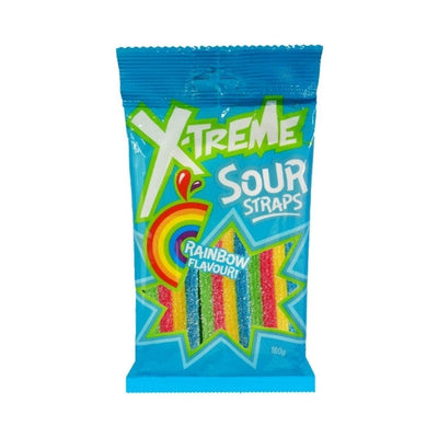 X-Treme Rainbow Sour Straps 160g