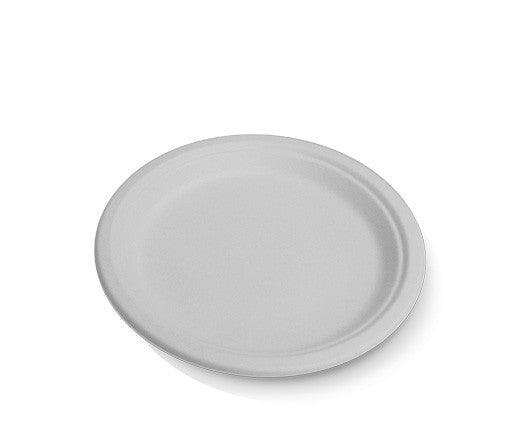 50pk 9in Round Sugarcane Plate (225mm)