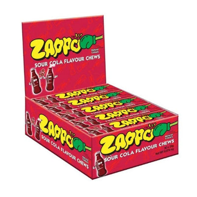 60pk Zappo Sour Cola Chews 29g