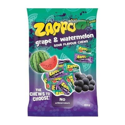 Zappo Grape & Watermelon Chews 150g