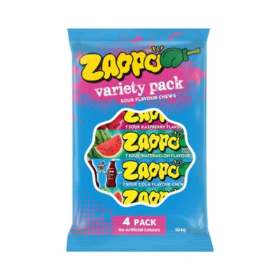 Zappo 4 pack Assorted Variety pack 104g