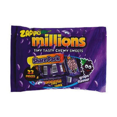 23pcs Zappo Millions Grape Sharepack 368g