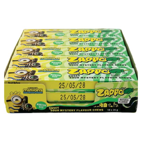 15pk Zappo Minions Mystery Flavour 44g