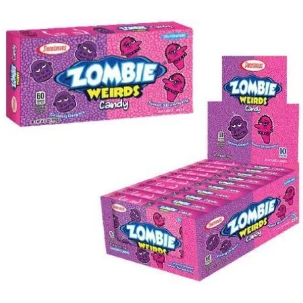 1pk Zombie Weirds Strawberry & Grape Candy 132g