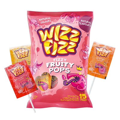 Wizz Fizz Lollipops 15pk