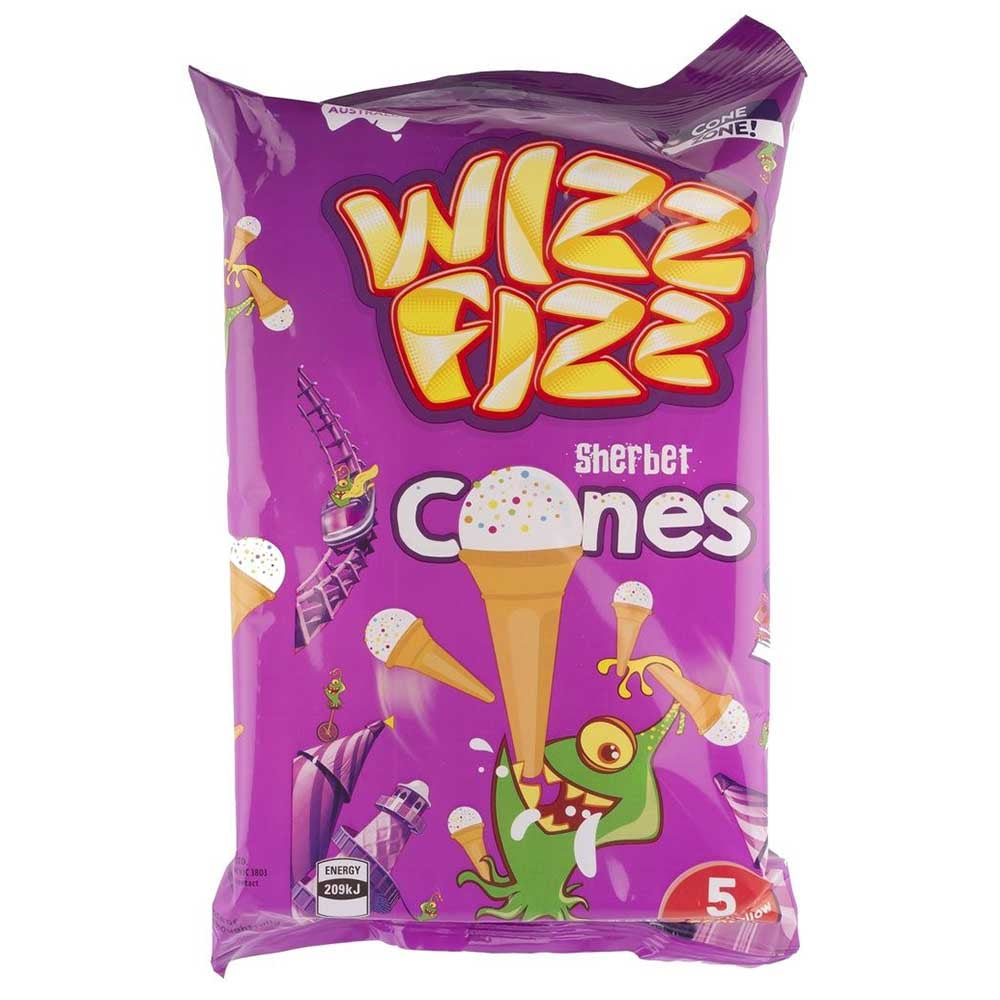 Wizz Fizz Sherbet Cones 5pk
