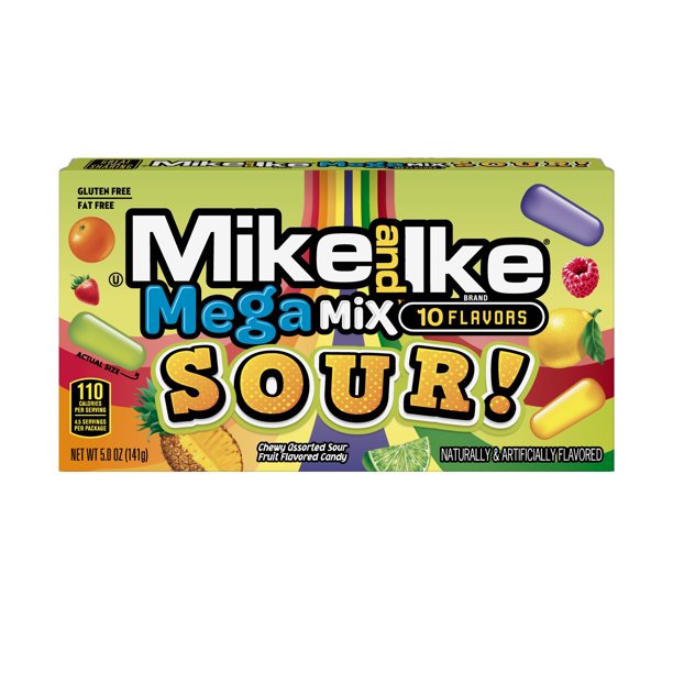 Mike & Ike Mega Mix Sour Theatre Box 141g