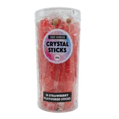 16pk Red Strawberry Crystal Sticks 352g