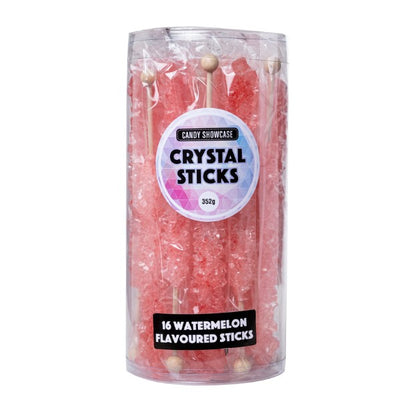 16pk Baby Pink Watermelon Crystal Sticks 352g