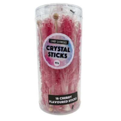 16pk Hot Pink Cherry Crystal Sticks 352g