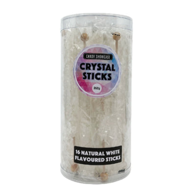 16pk White Crystal Sticks 352g