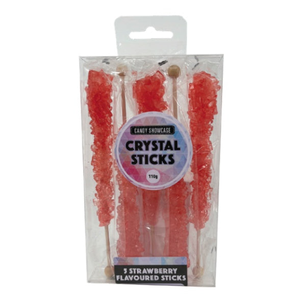 5pk Red Strawberry Crystal Sticks 110g