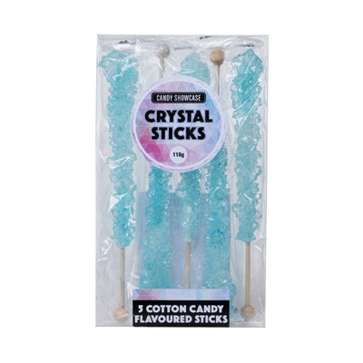 5pk Baby Blue Cotton Candy Crystal Sticks 110g