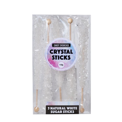 5pk White Sugar Crystal Sticks 110g