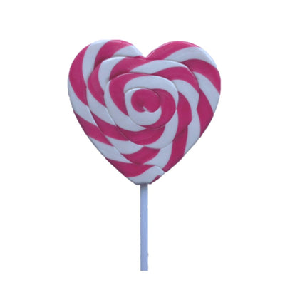Mega Pink Swirl Heart Pop 85g