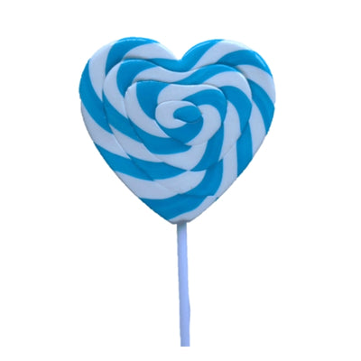Mega Blue Swirl Heart Pop 85g