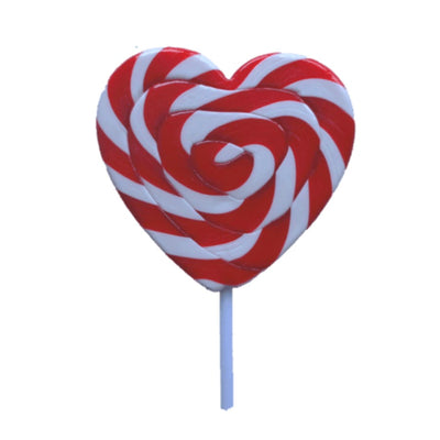 Mega Red Swirl Heart Pop 85g