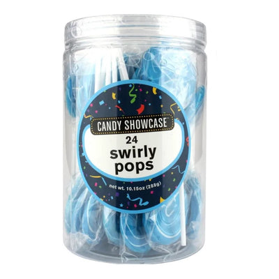 Blue Swirly Pops 24pk 288g