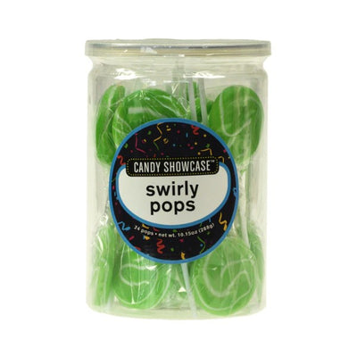 Green Swirly Pops 24pk 288g